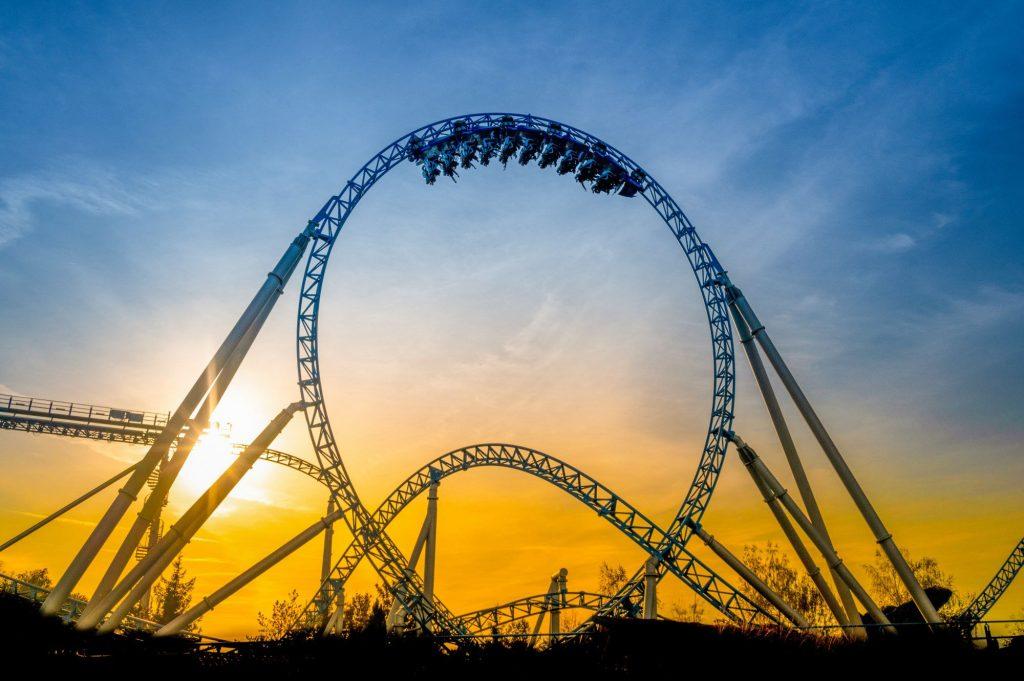 Image of the rollercoaster Blue Fire at Europa P ark