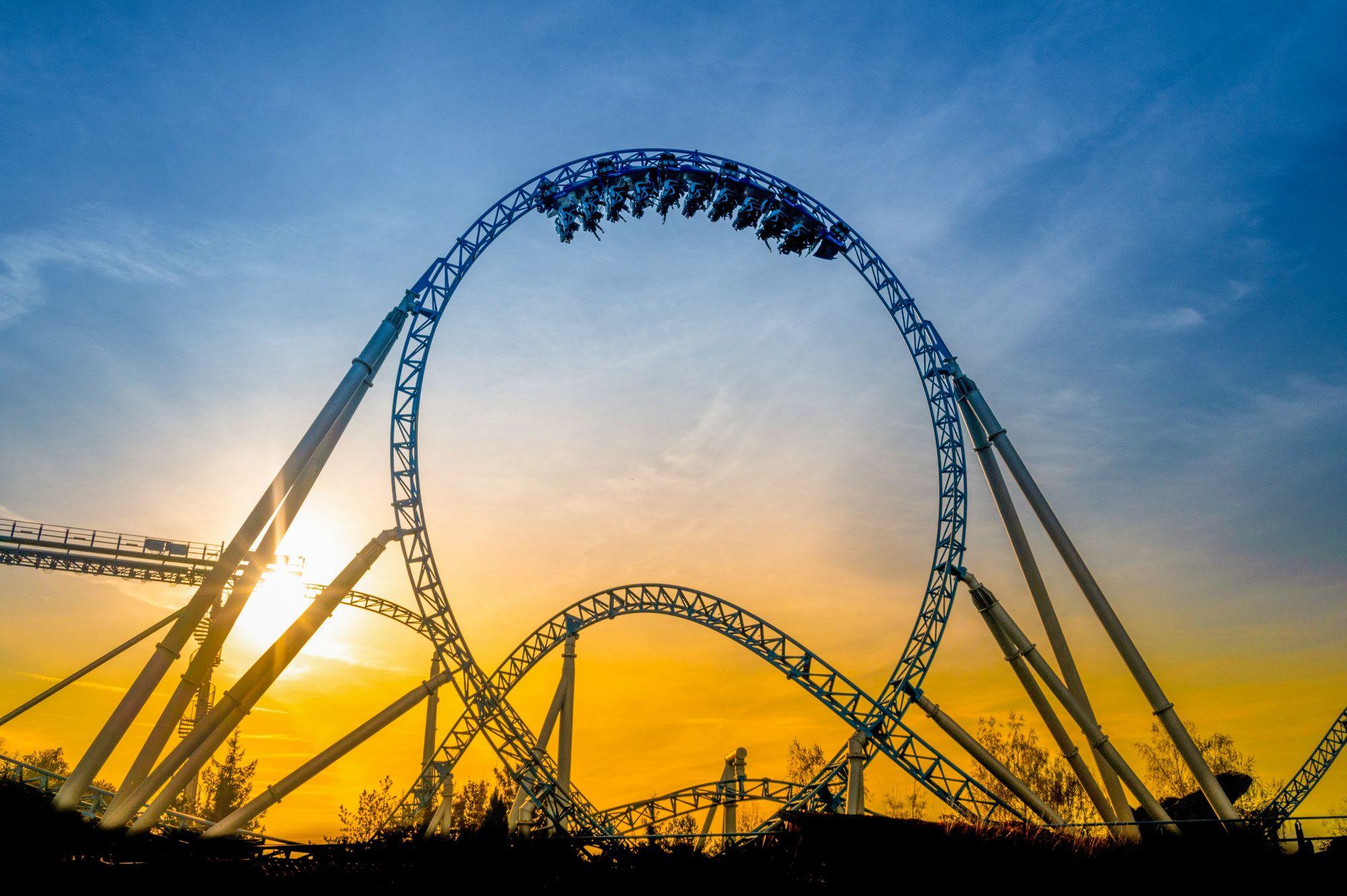Image of the rollercoaster Blue Fire at Europa P ark